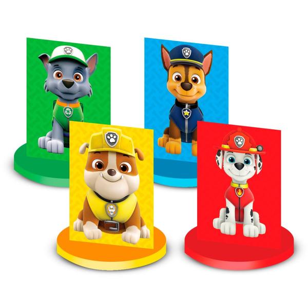 Imagem de Jogo De Tabuleiro Infantil 4 Em 1 Da Patrulha Canina Paw Patrol Nig Brinquedos