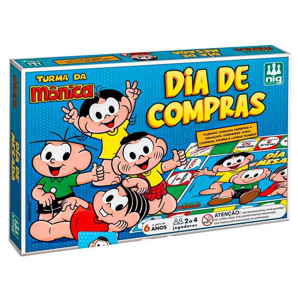 Jogo De Tabuleiro Infantil Educativo Turma Da Mônica Dia De Compras Nig Brinquedos Imagem de Jogo De Tabuleiro Infantil Educativo Turma Da Mônica Dia De Compras Nig Brinquedos