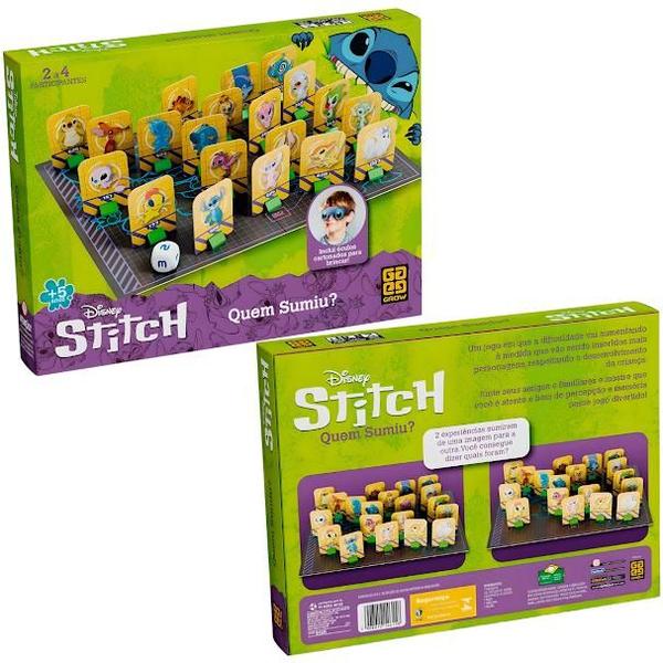 Imagem de Jogo De Tabuleiro Infantil Quem Sumiu Stitch Grow