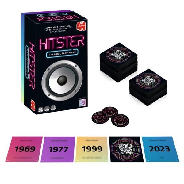 Imagem de Jogo de Tabuleiro Jumbo Hitster Music Party 2-10 Players 300 Hits