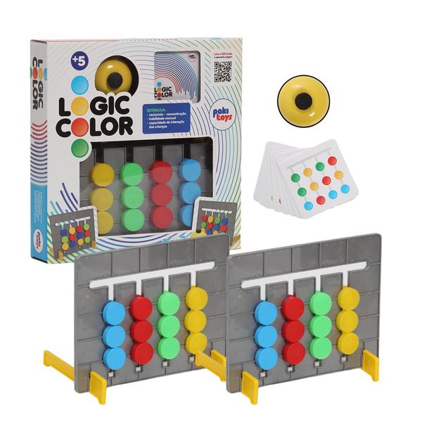 Imagem de Jogo De Tabuleiro Logic Color Brinquedo Educativo Pakitoys