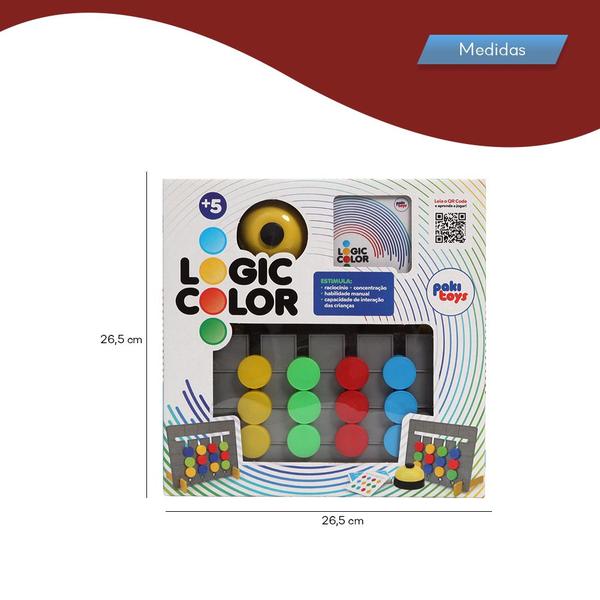 Jogo de Tabuleiro Logic Color Didático Divertido Pakitoys - Paki Toys Imagem de Jogo de Tabuleiro Logic Color Didático Divertido Pakitoys