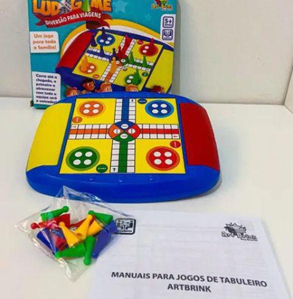 Imagem de Jogo de Tabuleiro Ludo Game  Brinquedo Infantil Didático Art Brink