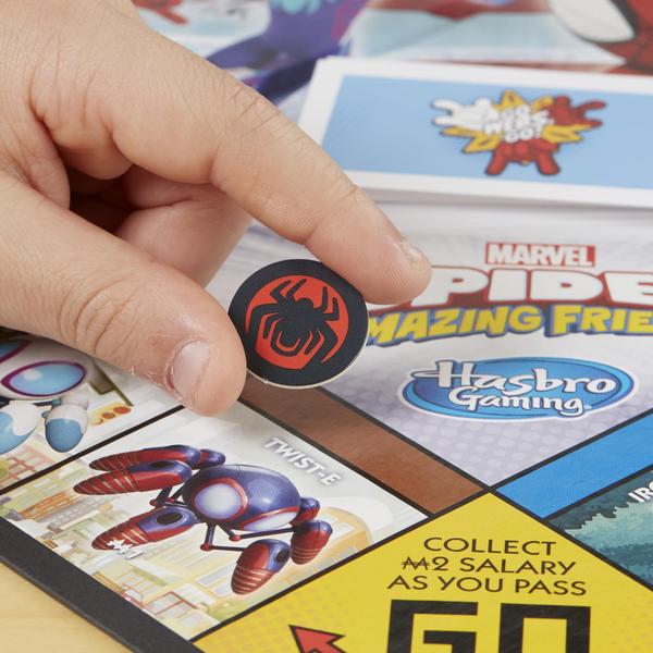 Imagem de Jogo de Tabuleiro Monopoly Junior Marvel Spidey & Friends 5+