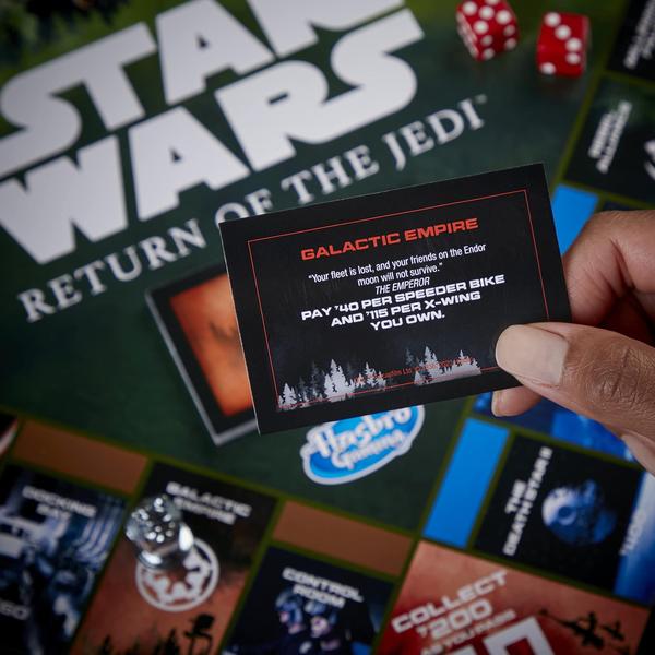 Star Wars Return of the Jedi ボードゲーム Jogo de Tabuleiro Monopoly Star Wars: O Retorno de Jedi - 8+ Anos