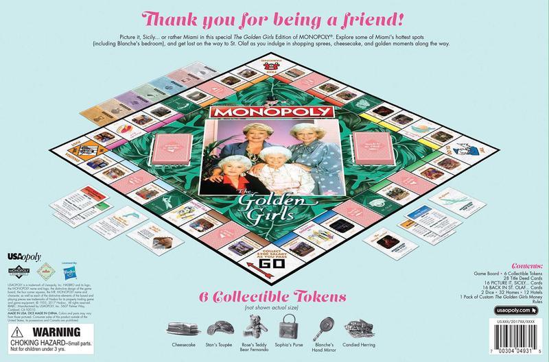 Imagem de Jogo de tabuleiro Monopoly The Golden Girls oficialmente licenciado