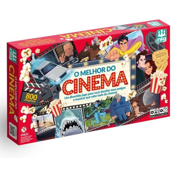 Imagem de Jogo De Tabuleiro O Melhor Do Cinema C/ 800 Perguntas 1126 Nig Brinquedos