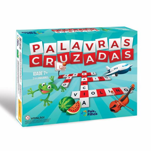 Imagem de Jogo De Tabuleiro Palavras Cruzadas Cruzadinha Infantil - Pais E Filhos