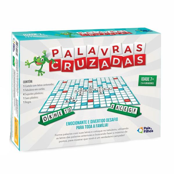 Jogo de Tabuleiro Palavras Cruzadas - Pais e Filhos Imagem de Jogo de Tabuleiro Palavras Cruzadas - Pais e Filhos