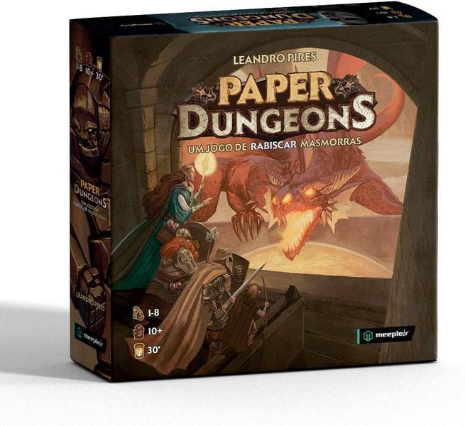 Imagem de Jogo de tabuleiro Paper Dungeons, Meeple BR