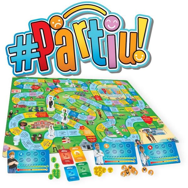 Jogo de Tabuleiro Partiu Incrivel Corrida - Pais e Filhos Imagem de Jogo de Tabuleiro Partiu Incrivel Corrida