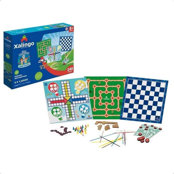Jogo De Tabuleiro Passatempo 6 Em 1 Dama Ludo Bingo Xalingo Imagem de Jogo De Tabuleiro Passatempo 6 Em 1 Dama Ludo Bingo Xalingo