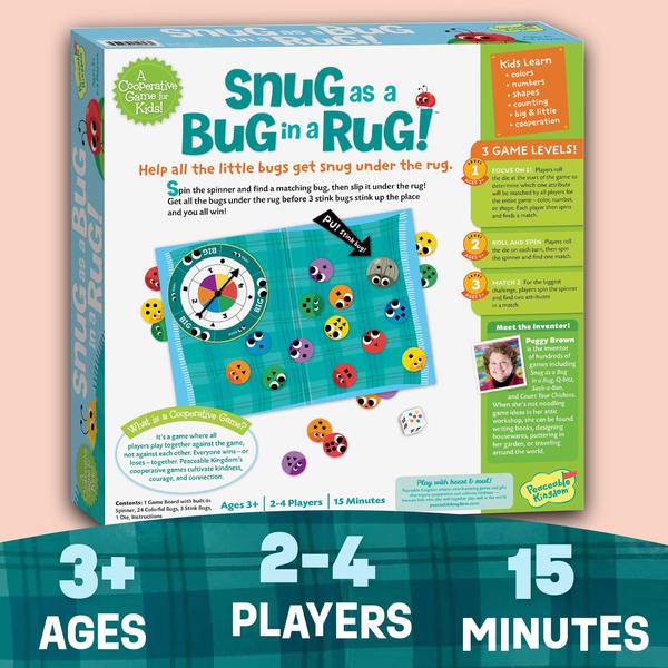 Imagem de Jogo de Tabuleiro Peaceable Kingdom Snug as a Bug in a Rug Kids 3+