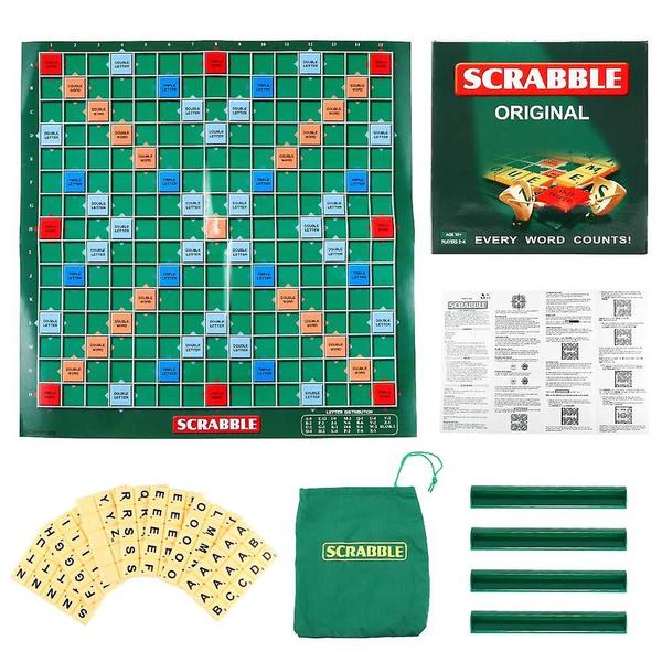 Imagem de Jogo de tabuleiro Scrabble Wokex Brinquedo educacional portátil para crianças