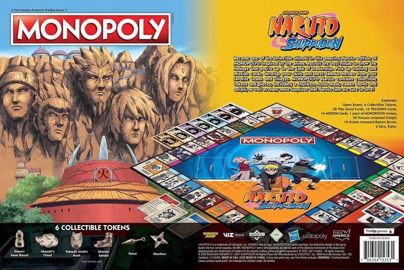 Imagem de Jogo de tabuleiro USAOPOLY Monopoly Naruto Collectible Edition