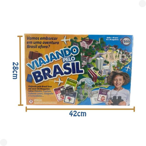 Imagem de Jogo de Tabuleiro Viajando Pelo Brasil 12191 - Toia Brinquedos