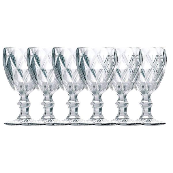 Jogo de Taça de Vidro Diamond 340mL Wellmix Jogo de Taça de Vidro Diamond 340mL Wellmix