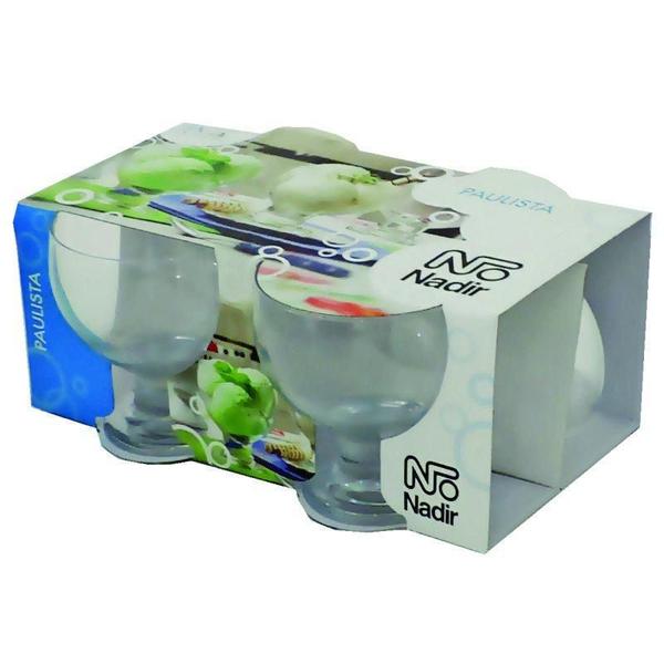 Jogo de Taça Sobremesa Sorvete Vidro Nadir 400ml - Kit 4 un - NADIR FIGUEIREDO Imagem de Jogo de Taça Sobremesa Sorvete Vidro Nadir 400ml - Kit 4 un