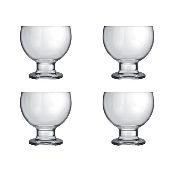 Jogo de Taça Sobremesa Sorvete Vidro Nadir 400ml - Kit 4 un - NADIR FIGUEIREDO Imagem de Jogo de Taça Sobremesa Sorvete Vidro Nadir 400ml - Kit 4 un
