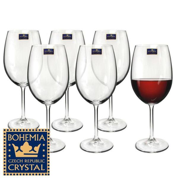 Jogo de Taças 06 Peças para Vinho de Cristal Gastro 590ml Bohemia Jogo de Taças 06 Peças para Vinho de Cristal Gastro 590ml Bohemia