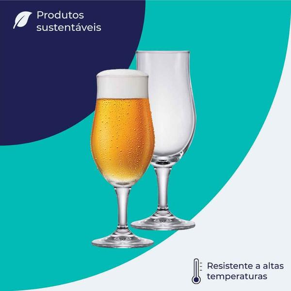 Imagem de Jogo de Taças de Cristal Blond P para Cerveja 265ml 6pcs - Ruvolo