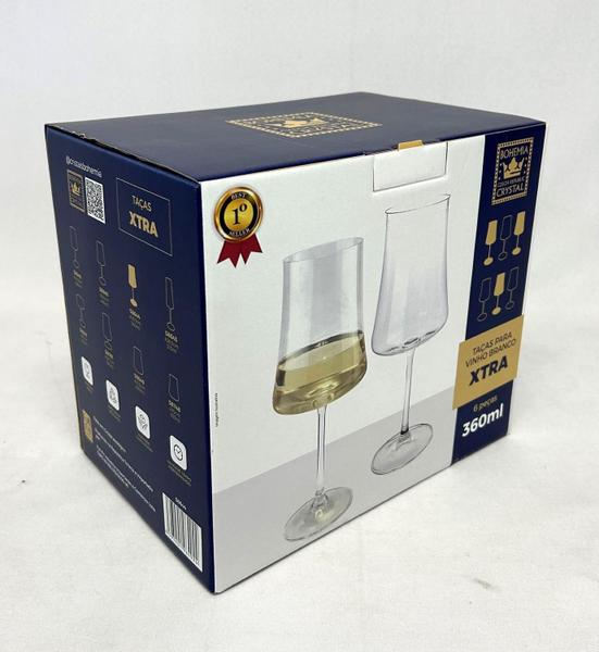 Imagem de Jogo de taças de cristal Xtra para vinho 360 ml 06 peças 