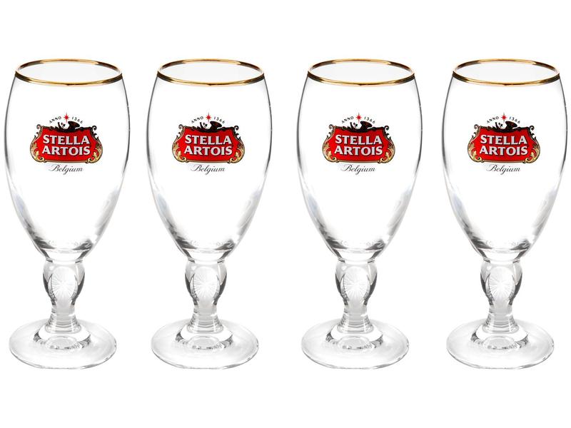 Jogo de Taças para Cerveja de Vidro 250ml - 4 Peças Ambev Stella Artois Jogo de Taças para Cerveja de Vidro 250ml - 4 Peças Ambev Stella Artois