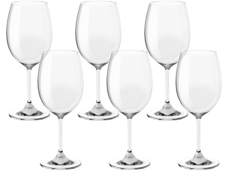 Jogo de Taças para Vinho de Cristal 350ml 6 Peças - Haus Sense Bohemia Jogo de Taças para Vinho de Cristal 350ml 6 Peças - Haus Sense Bohemia