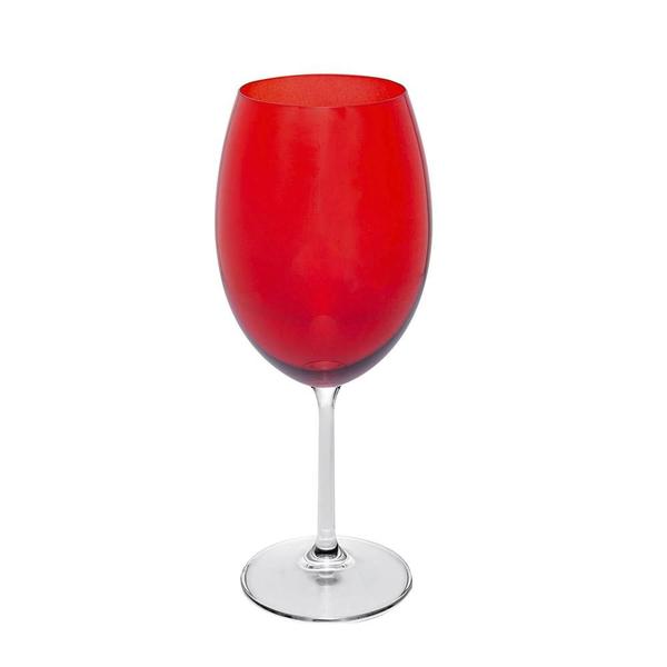 Imagem de Jogo de taças vinho em cristal ecológico Wolff Banquet 580ml 6 peças vermelho