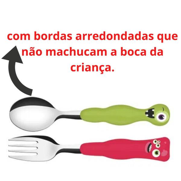 Jogo de Talheres 2 Peças Para Bebe de um Ano Infantil Tramontina Aço Inox Para Criança Menino Menina - TRAMOTINA Imagem de Jogo de Talheres 2 Peças Para Bebe de um Ano Infantil Tramontina Aço Inox Para Criança Menino Menina