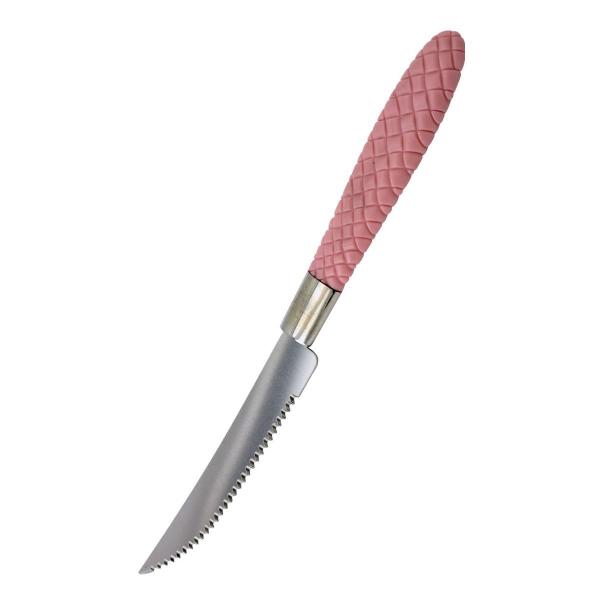 Jogo de Talheres Blumenau com 180 Faca Inox Rosa Decorado - UNIVENDAS Imagem de Jogo de Talheres Blumenau com 180 Faca Inox Rosa Decorado