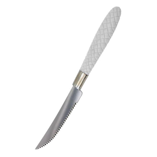 Jogo de Talheres Blumenau com 240 Faca Inox Branco Decorado - UNIVENDAS Imagem de Jogo de Talheres Blumenau com 240 Faca Inox Branco Decorado