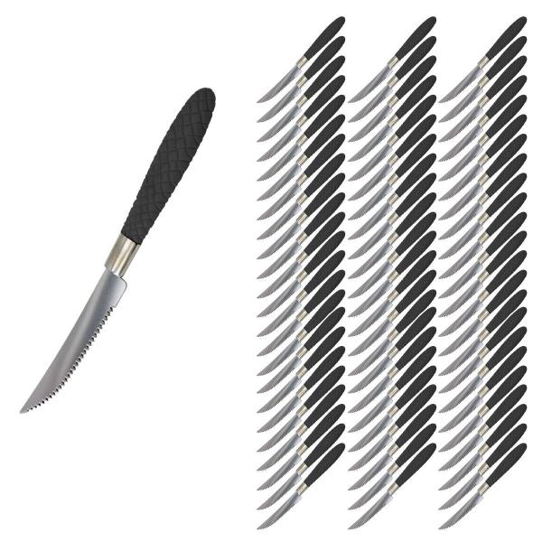 Jogo de Talheres Blumenau com 72 Faca Inox Preto Decorado - UNIVENDAS Imagem de Jogo de Talheres Blumenau com 72 Faca Inox Preto Decorado