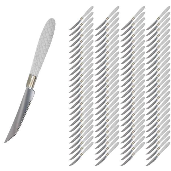 Jogo de Talheres Blumenau com 96 Faca Inox Branco Decorado - UNIVENDAS Imagem de Jogo de Talheres Blumenau com 96 Faca Inox Branco Decorado