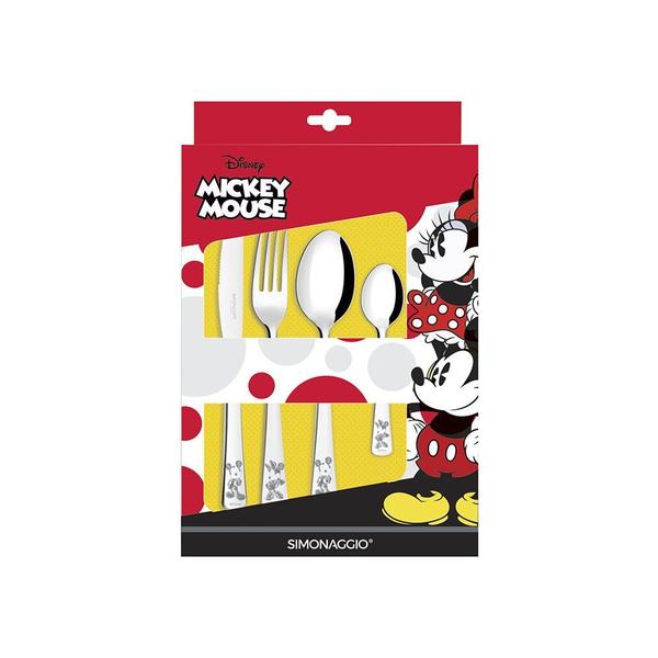 Imagem de Jogo de Talheres em Inox  24 Peças Disney Minnie e Mickey