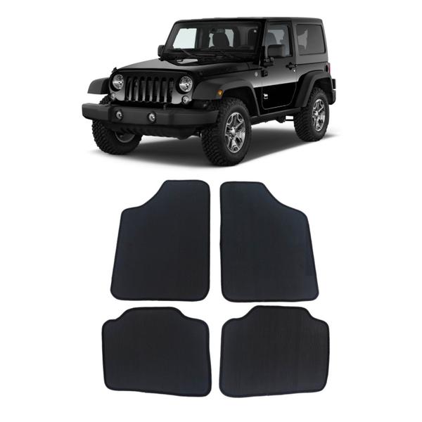 Imagem de Jogo de Tapete Automotivo Wrangler Borracha PVC