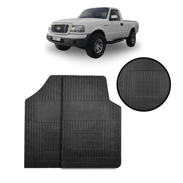 Imagem de Jogo de Tapete de Borracha Preto para Ford Ranger Cs e Ce 1993 a 2011 2 Peças - Carfloor G047.0