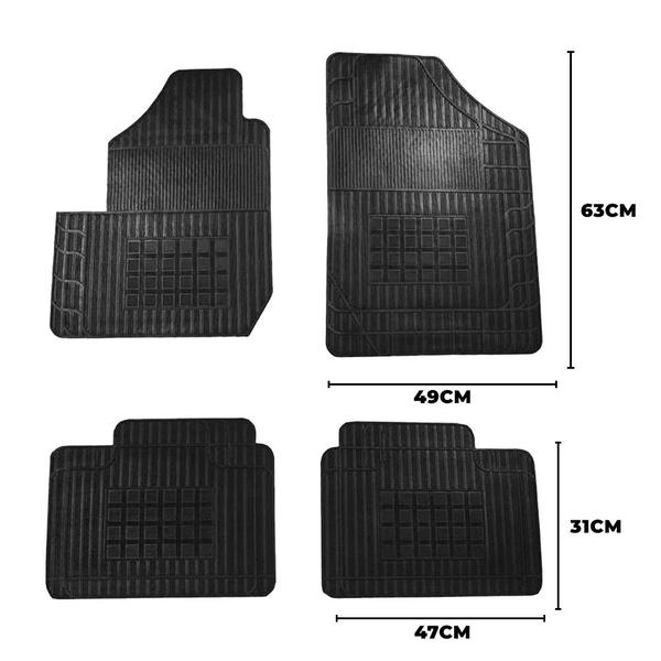 Imagem de Jogo de Tapete de Borracha Preto para Honda City 2015 a 2022 4 Peças - Carfloor G050.0