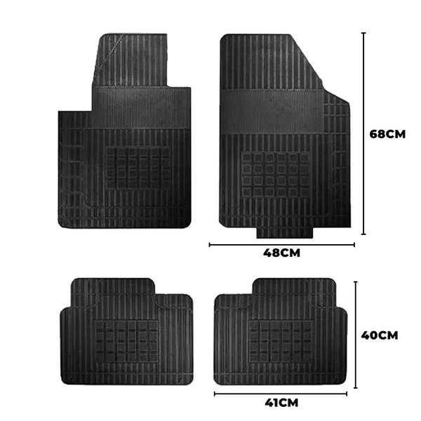 Imagem de Jogo de Tapete de Borracha Preto para Volkswagen Nivus 2020 a 2023 4 Peças - Carfloor G083.0