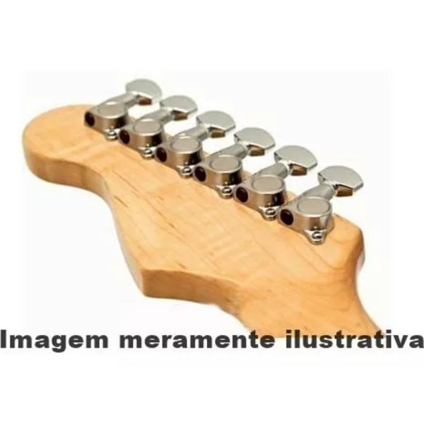 Jogo de Tarraxas para Guitarra Canhota Phx TR-S4 LH Cromada Imagem de Jogo de Tarraxas para Guitarra Canhota Phx TR-S4 LH Cromada