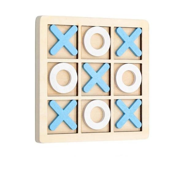 Imagem de Jogo de Tic-Tac-Toe de Madeira Maciça - Divertido para toda a Família