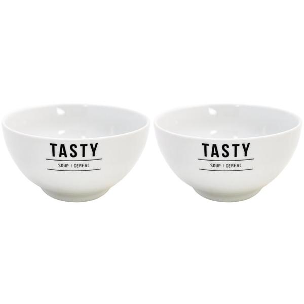 Imagem de Jogo De Tigelas Bowls Em Porcelana 440ml Manhattan Branco - 2 Unidades