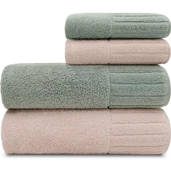Jogo de Toalha 4 peças Banhão e Rosto 100 Algodão Velour Camesa Emcompre Jogo de Toalha 4 peças Banhão e Rosto 100 Algodão Velour Camesa Emcompre