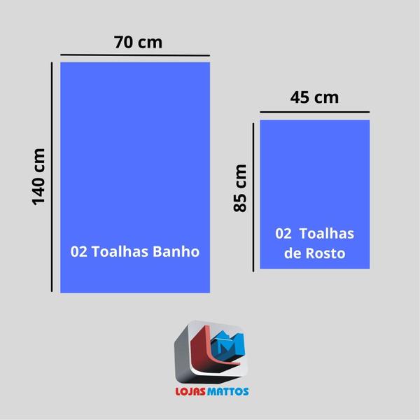 Jogo De Toalha de Banho Buddemeyer Fio Penteado 4pçs Macio Imagem de Jogo De Toalha de Banho Buddemeyer Fio Penteado 4pçs Macio