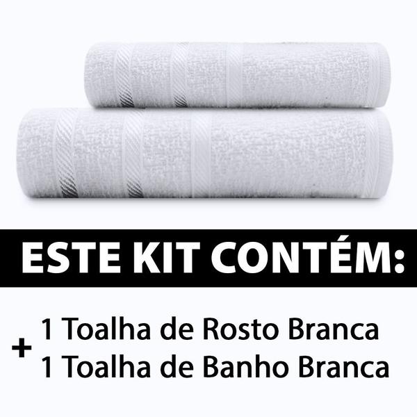 Imagem de Jogo De Toalhas 2 Peças - Banho + Rosto Marcotex 100% Algodão Pop - Emcompre