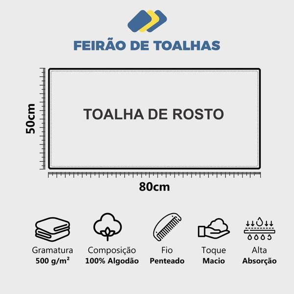 Imagem de Jogo de Toalhas 5 peças Atlântica 500g/m² - Chronos