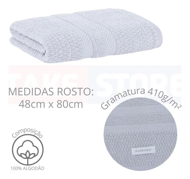 Imagem de Jogo de Toalhas Buddemeyer Vanilla Extra Soft 4 Peças Banho 70x135cm