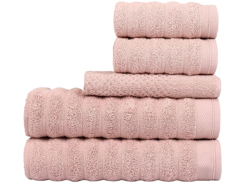 Jogo de Toalhas de Banho Atlântica 100% Algodão Aura Rosé 5 Peças Jogo de Toalhas de Banho Atlântica 100% Algodão Aura Rosé 5 Peças