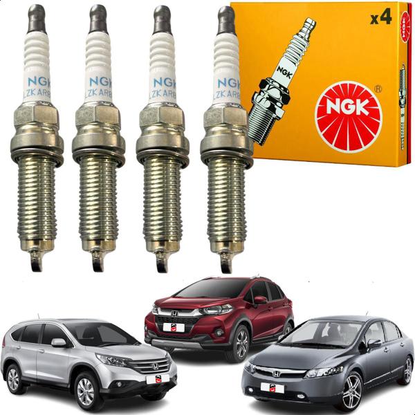 Imagem de Jogo De Velas Original NGK Honda Civic CRV HRV  1.5 16v 2016 2017 2018 2019 2020 2021 2022 2023 2024....