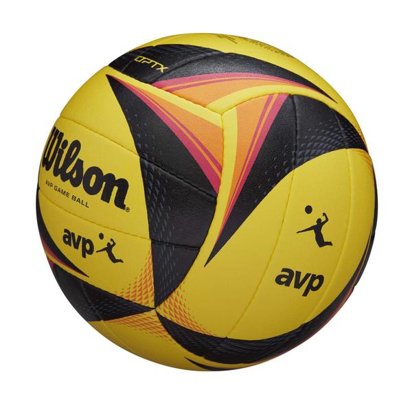 Imagem de Jogo de voleibol WILSON AVP OPTX Tamanho oficial amarelo/preto